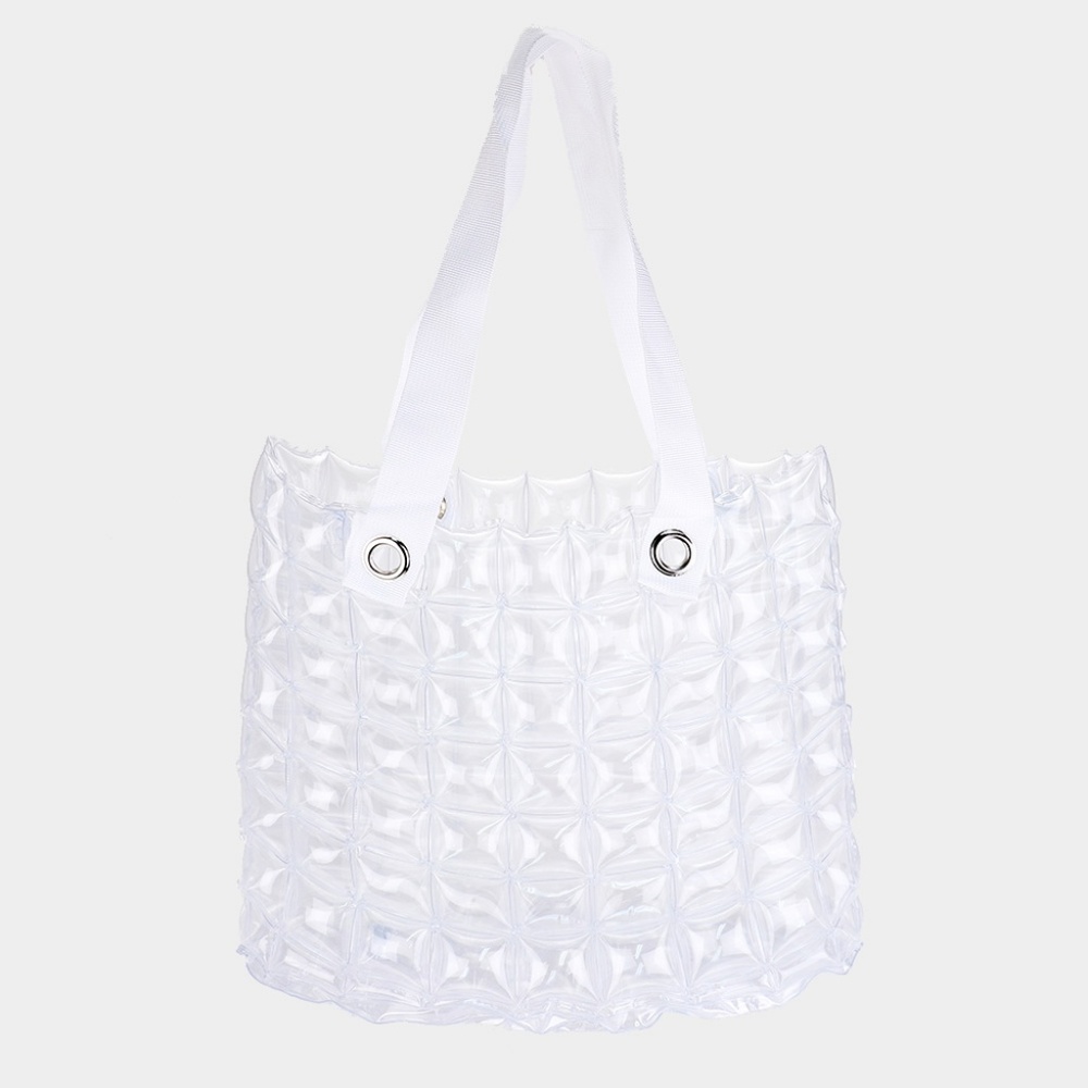 Inflatable Clear Bubble Tote Bag ~ Summer Beach
